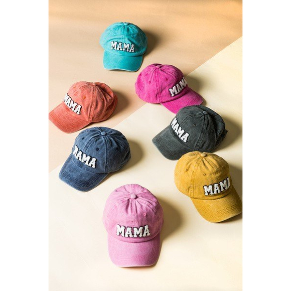 Pink 'MAMA' Embroidered Women's Cap - Picture 4 of 6